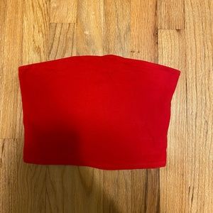 Red garage tube top
